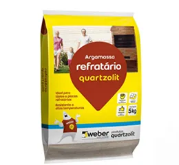 argamassa refratária quartzolit
