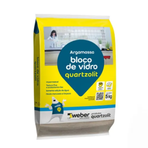 Argamassa Bloco de Vidro Quartzolit