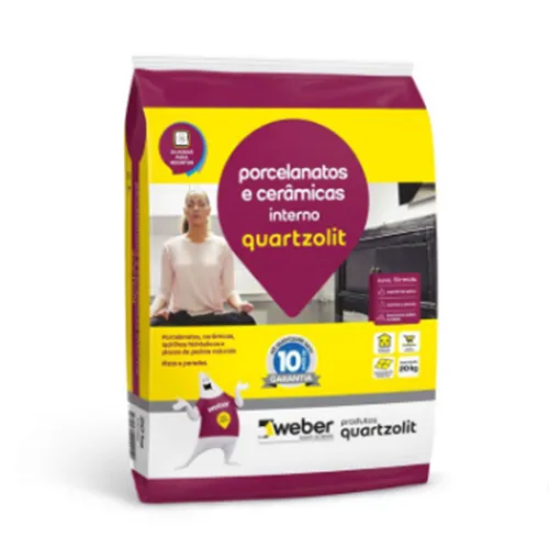 Cimentcola Porcelanatos e Cerâmicas Quartzolit