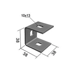 Distanciador "U" 01 Furo