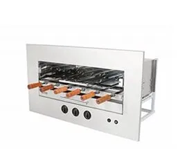 Assador a gás Horizontal de Embutir 6 Espetos Palato Premium