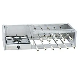 Churrasqueira Rotativa a Carvão Gourmet com Grill