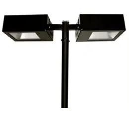 Poste Pétala Retangular Duplo Led