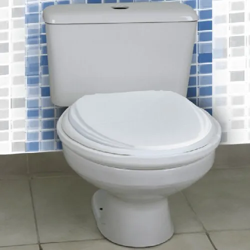 Assento sanitário elevado 7,5 cm | Almofadado com tampa