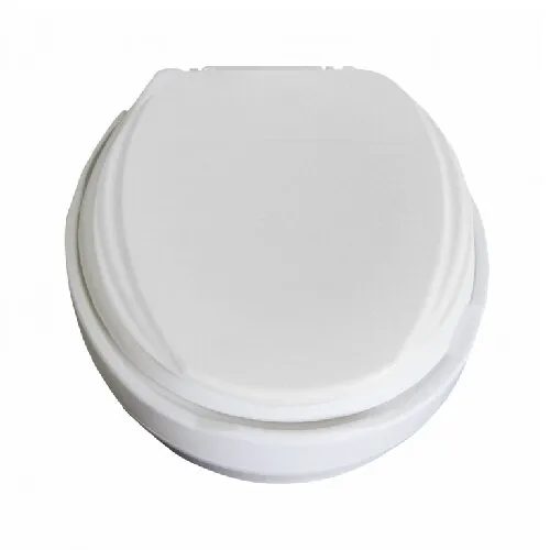 Assento sanitário elevado 13,5 cm | Almofadado com tampa