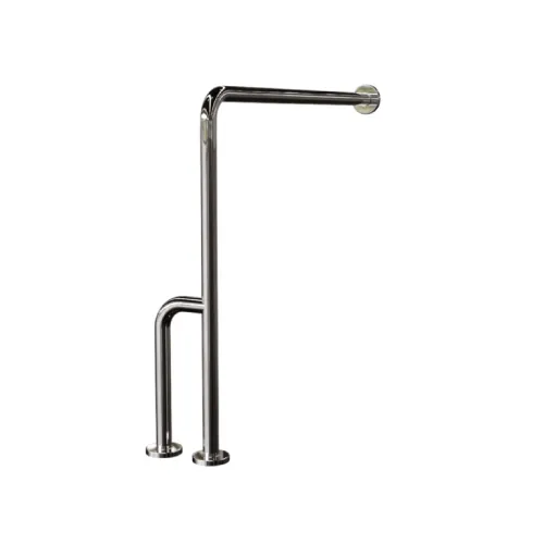 Suporte de apoio lateral piso/parede de inox