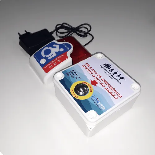 Alarme PCD / PNE audiovisual sem fio – Slim à prova d’água