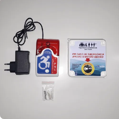 Alarme PCD / PNE audiovisual sem fio – Slim à prova d’água