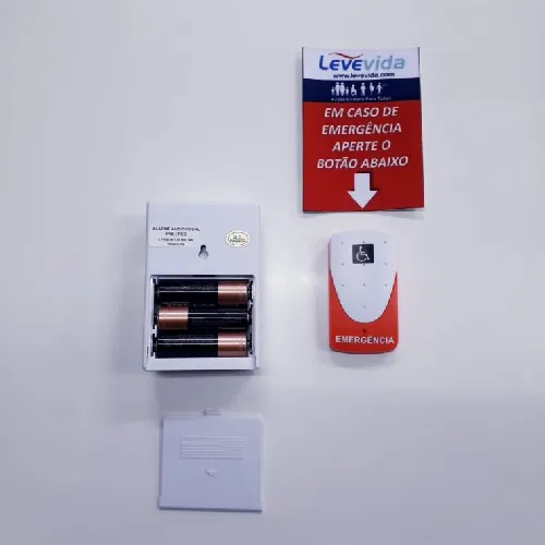 Alarme PCD / PNE Audiovisual sem fio (wireless) – LV à pilha