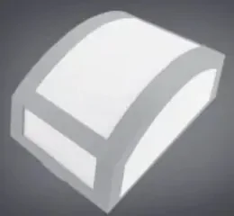 Arandela Bolt Meia Face Pequena