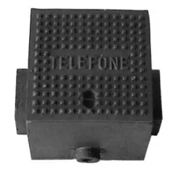 Caixa P20 com Corrente para Telefone (21cm x 21 cm) em Ffn