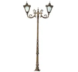 Poste Bari C 2 Luminárias C 2,53 m De Altura