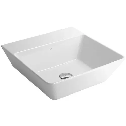 Cuba de Apoio Quadrada com Mesa Angular – 420 mm x 420 mm - Branco