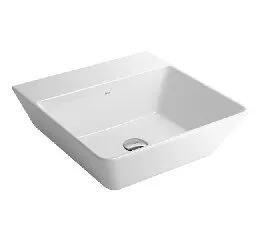 Cuba de Apoio Quadrada com Mesa Angular – 420 mm x 420 mm - Branco