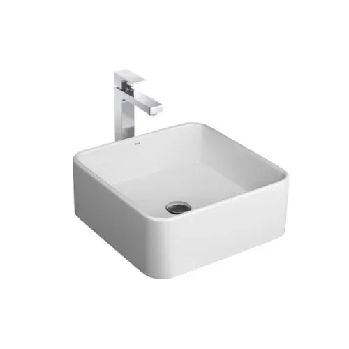 Cuba de Apoio Angular Quadrado 400 mm Branco 