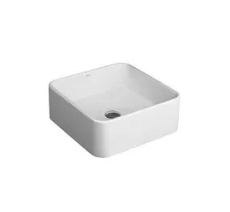 Cuba de Apoio Angular Quadrado 400 mm Branco 