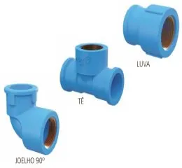 Conexões Azuis com Bucha de Latão Tigre