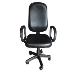 Cadeira Presidente Preta Ergonômica Giratória