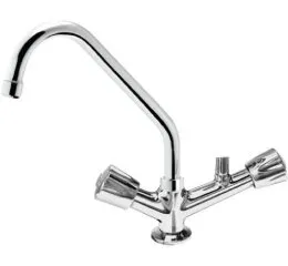 Torneira Cozinha Mesa Bica Móvel com Adaptador para Filtro – Linha Prata