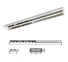 Luminária de Sobrepor com Aletas RT-686