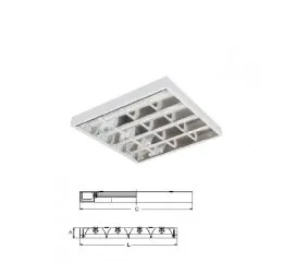 Luminária de Sobrepor com Aletas RT-9673-Slim