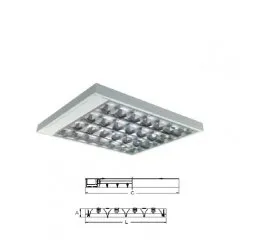 Luminária de Sobrepor com Aletas RT-9689-Slim