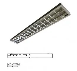 Luminária de Sobrepor com Aletas RT-9679-Slim