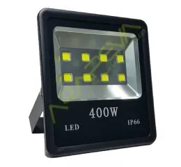 Refletor LED Slim 400 W Preto COB