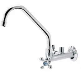 Torneira Cozinha Parede Bica Móvel com Adaptador para Filtro – Linha Malta