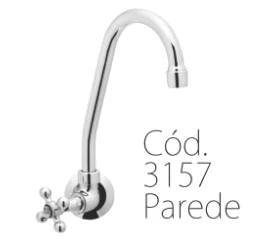 Torneira Cozinha Parede Bica Móvel com Arejador – Linha Junior C24 