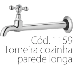 Torneira Cozinha Parede Longa – Linha Junior C24 