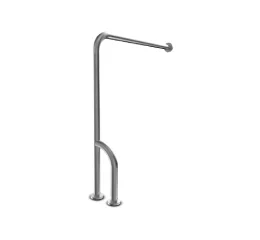 Barra de Apoio Lateral para Piso e Parede em Inox