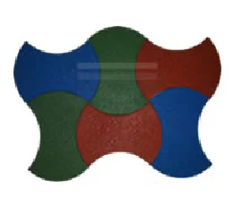 Piso de Borracha Wave – Meia Lua