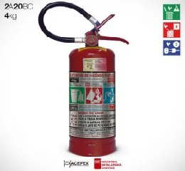 Extintor de Pó 4 Kg ABC 2-A 20-BC