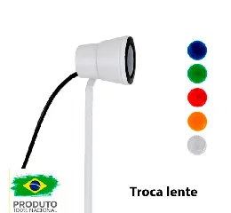Espeto de Jardim Luminária com GU10 e Troca de Cor da Lente
