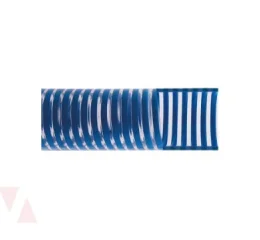 Mangueira de Sucção e Descarga - Tubo Cristal Espiral Azul 1"