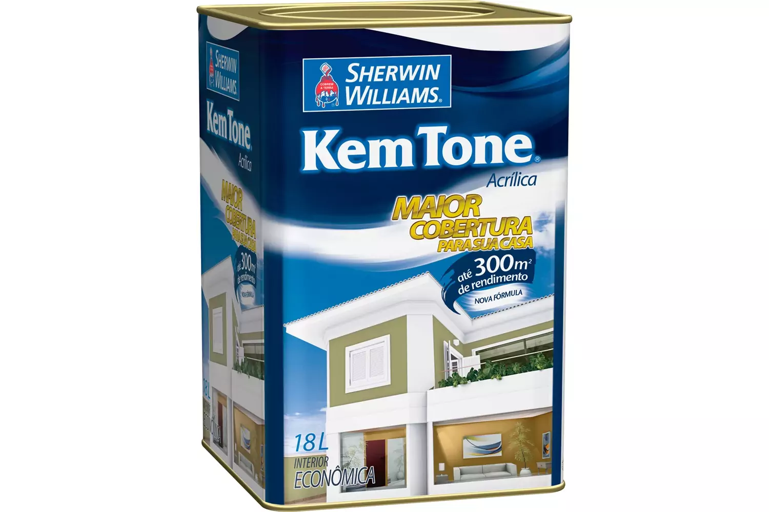 Tinta Kem Tone Vinil Acrílica Branca 18 L Sherwin-Williams