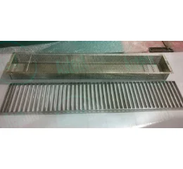 Grelha Barra Chata e Cesto Perfurado Inox