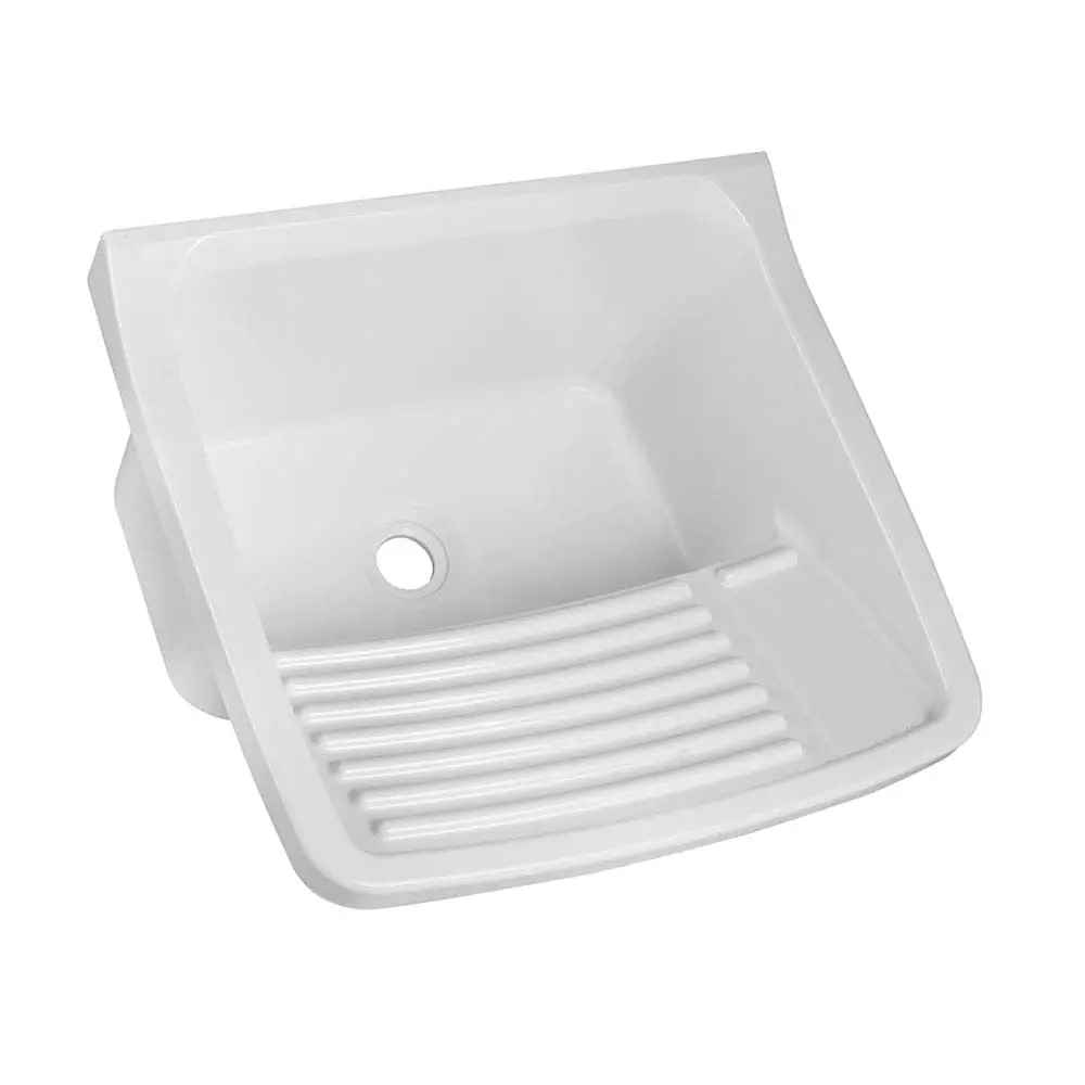 Tanque de Plástico para Lavanderia 15 L 49 cm x 43 cm x 28 cm Branco Astra