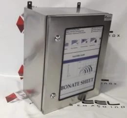 Caixa/Painel em Aço Inox com Porta Dupla