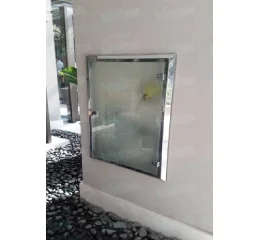 Porta de Vidro Jateado