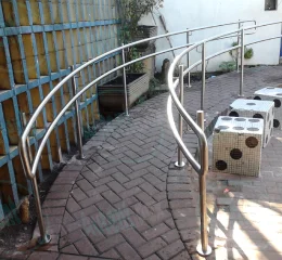 Corrimão Rampa Inox 