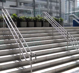 Corrimão Central Duplo Inox 