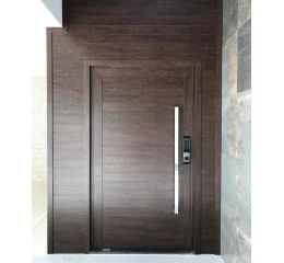 Porta Lambril de Madeira e Alumínio com 1 Folha