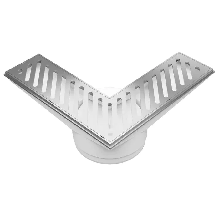 Ralo de Canto em PVC Cromado Astra