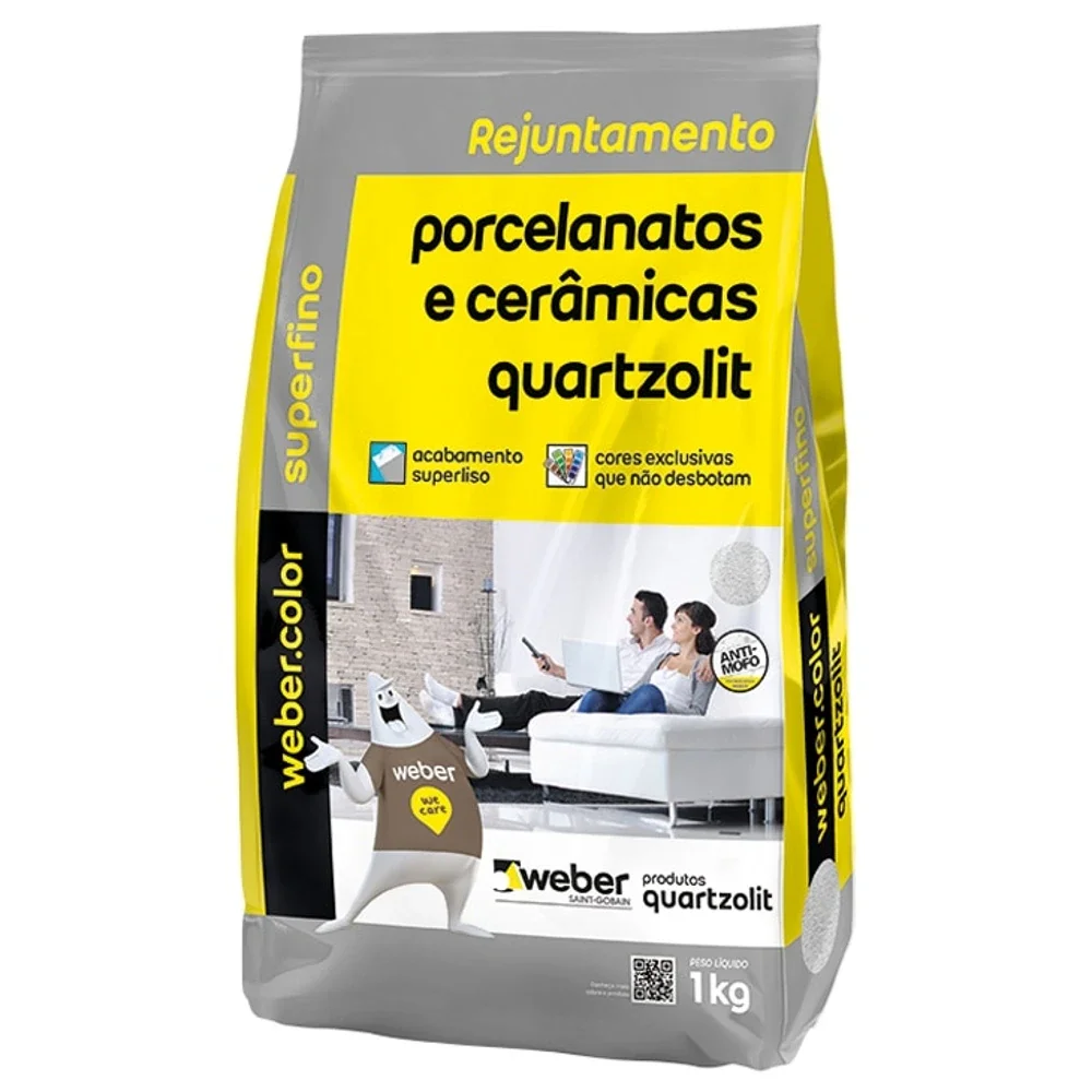 Rejunte Porcelanato Marfim 1 Kg Quartzolit