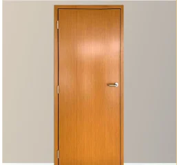 Porta Corta-fogo com Pintura Simulando Madeira 