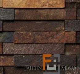 Quartzito Mosaico Plantanum Módulo 3D Pedra Ferro