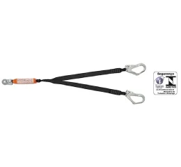 Talabarte em "Y" em Fita com Absorvedor de Energia e Gancho 55 mm MULT 1892G