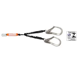 Talabarte "Y" em Fita Tubular com Absorvedor de Energia e Gancho 110 mm MULT 1893B